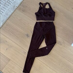 ALO Yoga Dark Purple Set